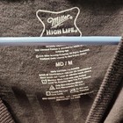 Miller High Life Beer T-shirt Medium Vintage Black Print Genuine W tag