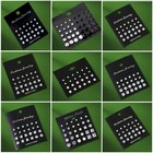 12 Pairs Stainless Steel Silver Stud Earrings Set Cz Round Crystal Men Women Kid