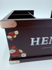 Hendrick   s Gin Beautiful Floral   Cucumber Napkin Straws Holder Bar Caddy - New 
