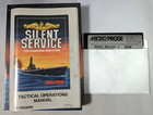 Vintage 1985 Silent Service Submarine Simulation Microprose Ibm Pc 5 25  Cib