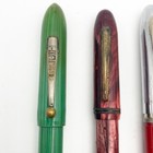 Lot Of 4 Vintage Lever Fill Fountain Pens - For Parts Or Repair
