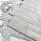 M Mofit Stone Kitchen Backsplash Peel And Stick Tile Stickers Matte Linear
