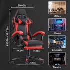 Ergonomic Seat Reclining Computer video Game Chair Racing Style With Footrest