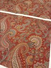 Ralph Lauren Shams King Paisley Pirouette Red Blue Cotton Pair Vintage