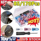 85 170pc Tire Screw Plug Kit With Driver 3 Sizes Quick Puncture Repair Car Truck