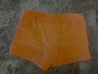Gk Elite Child Small Cs Bright Orange Velvet Velour Gymnastics Cheer Shorts
