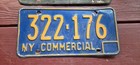 Vintage  60s 70s Ny New York State Commercial Plate  Empire State Lot Of 2