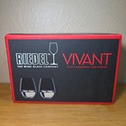 New  2 Riedel Vivant 15oz Chardonnay Stemless White Wine Glasses Tumblers Glass
