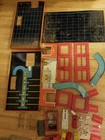 Superior Toy  T  Cohn Tin Gas Service Station Sky Park 3 Level Vtg 1960 W  Box
