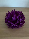 Purple Flower Hair Accessory Clip   Safety Pin  Used  10cm Diameter