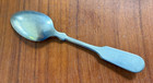 Antique Hall   Elton Coin Or German Silver Teaspoon 23 3g