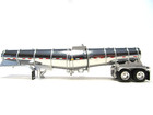 Dcp First Gear 1 64 Scale Polar Drop Center Tanker  Chrome   Silver Frame