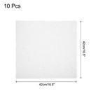 10pcs Cloth Napkins 16 5x16 5 Inches Cotton Linen Napkins With Fringe White