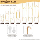 3 Pack Plate Hangers For Wall  Suitable For 9-12 Inch Art Plate  Stainless Steel