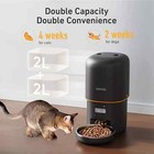 2025 Upgraded Automatic Cat Feeder - 4l Timed Auto Pet Feeder For Cat And Dog Wi