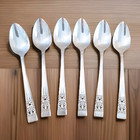 Set Of 6 Vintage Oneida Silverplate Teaspoons By Community Coronation Lot D 