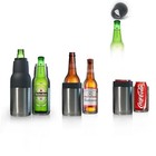 12 Oz Stainless Steel Insulated Beer Bottle Cooler Slim Can Koozie With