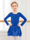 Zaclotre Ballet Leotards For Girls Toddler Classic Long Sleeve Dance Dress