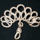 Sterling Antique Victorian Embossed Watch  Pendant Brooch