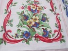 2 Startex Cotton Kitchen Towels Same Floral Pattern