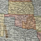 Antique 1901 Map Of United States 14   x11   