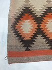 1930s Whirling Log Navajo Rug Hand Woven Native American 84  X 54  Good Luck