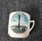 Seattle Space Needle Miniature Souvenir Mug Vintage 2in Made In Japan