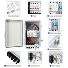 4 String Pv Combiner Box Circuit Breaker Connector Combiner Case  System 63a