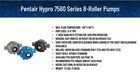 Pentair Hypro 7560c 8-roller Pump  Cast Iron  22 5 Gpm  300 Psi  1000 Rpm  3    