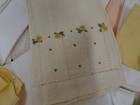 Vintage Kitchen Linens Embroidered Lace Napkins Towels Large Mixed Lot 120 
