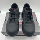 New Skechers Work Uno Sr-deloney 108101 blk Women   s Sz 6m Black Safety Toe Shoes