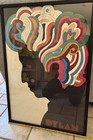 Bob Dylan M Poster Milton Glaser  good  22 x33  1967 Professionally Framed