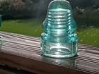 Beautiful Light Aqua No Name No  20 Glass Insulator  Interesting Style  Old 