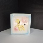 Vintage Relpo Japan Ceramic Baby Block Planter Elephant Nursery Pastel 1960s