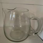Vintage White Horse Scotch Whisky Clear Glass Pub Pitcher