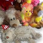 Lot Of 10 Punkies Ty Beanie Babies Collection - Assorted Plush Animals