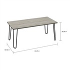 Coffee Table With Hairpin Legs Modern Home Decor Living Room Accent Furniture