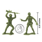 Timmee Processed Plastic Army Men 24pc Od Green Tim Mee Toy Soldier Figures Usa