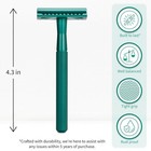 Men Safety Razor With 5 Double Edge Safety Razor Blades  Single Blade Razor F   