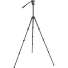 Sirui St124 4-section Carbon Fiber Tripod   Va-5 X Fluid Head Kit