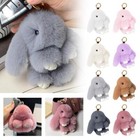 Cute Charm Key Chain Bag Pendant Plush Bunny Toy Rabbit Fur Doll Gift Keychain   