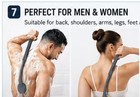 Back Scrubber For Shower 20 5  Long Handle Shower Brush For Body For Deep Clean 