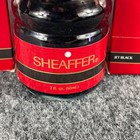 Vintage Sheaffer Fountain Pen Ink Jet Black 2 Fl  Oz White Dot 60ml Lot Of 3