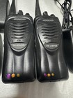 2x Kenwood Tk-3202 l  Uhf 2 Channel With Dock And Power Adapter - Working -