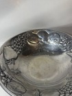 Large Wilton Armetale Co Rwp Embossed Fruit Pattern Pewter Serving Bowl