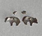 Turquoise   Sterling Silver Post Earrings Navajo Indian Native American Handmade