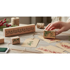 Vintage Lot Of 4 Stampin  Up  1990s Rubber Stamp Retired Borders Christmas