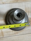 Vintage Pewter Candlestick Holder Weighted Wide Round Base Candle Holder