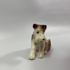 Vintage Wire Hair Fox Terrier Airedale Figurine Japan 2 5  Mini Cute Dog Decor