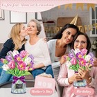 Pop Up Flower Card  12 Inch Tulips 3d Paper Flowers Bouquet  Popup Greeting C   